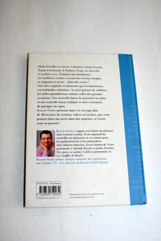 Livro de cozinha "As melhores verrines" de Benoit Molin, Edições Minerva – photo 2